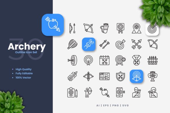Archery Icons Graphics: A Designer’s Review for Local Branding