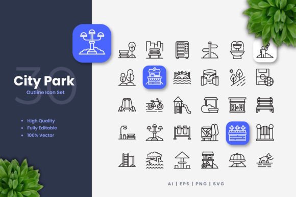 City Park Icons Graphics Review