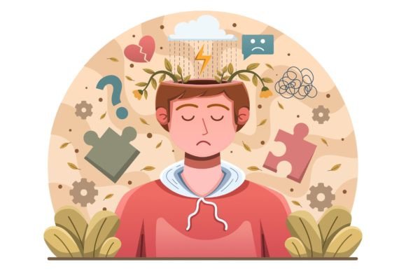 Emotional Challenges in Mental Health Graphics and Illustrations Review