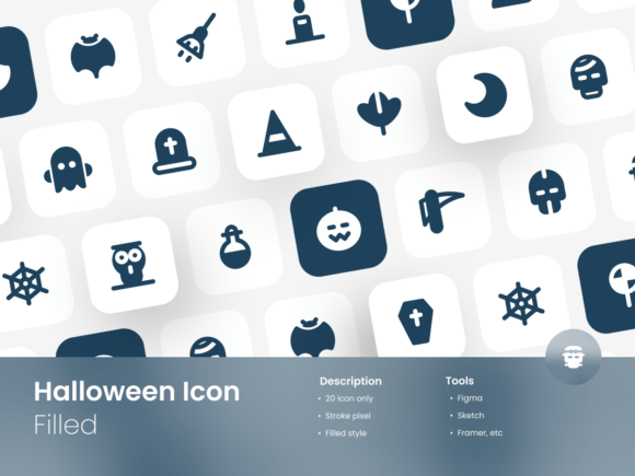 Halloween Icon Set Filled Style Review