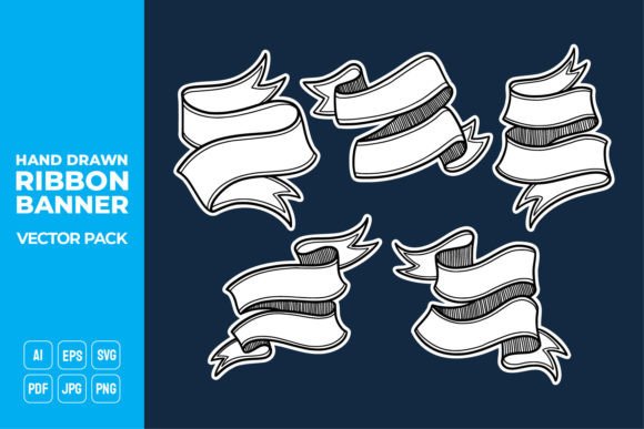 Hand Drawn Ribbon Banner Vector Pack 10 Review