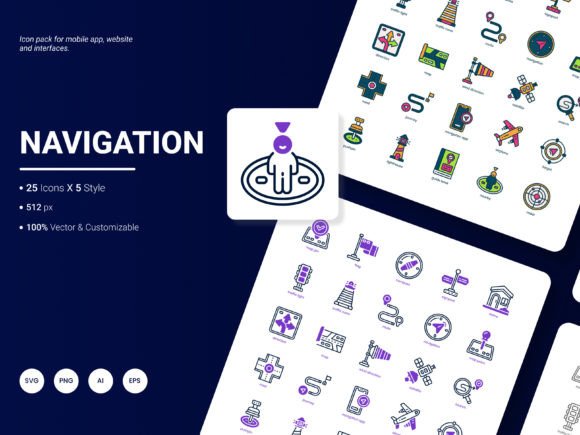 Navigation Icon Pack Graphics and Icons Review