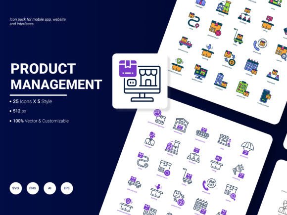 Product Management Icon Pack: Modern Graphics for Icons