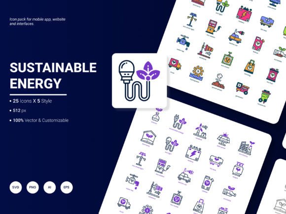 Sustainable Energy Icon Pack Graphics Review