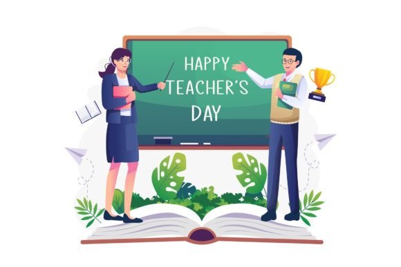 Teacher s Day Illustration - AI SVG EPS Graphics and Illustrations Review
