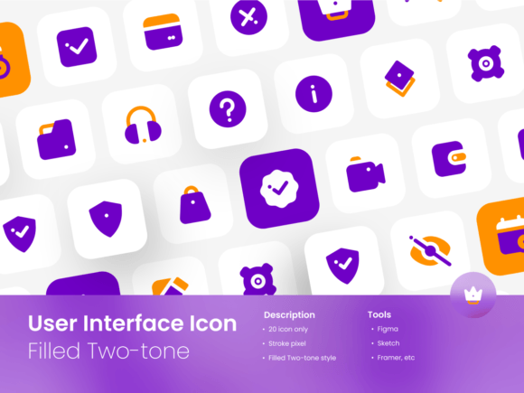 User Interface Icon Set Filled Two-Tone Graphics Ux And Ui Kits
