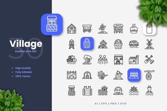 Village Icons Graphics: A Designer’s Review