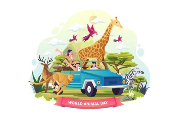 World Animal Day Illustration: Essential Graphics and Illustrations for Publishers